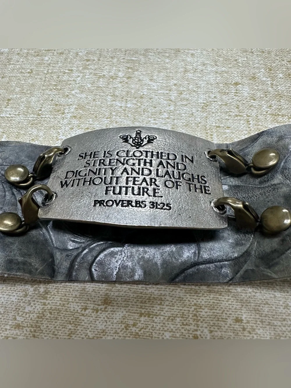 Lenny And Eva Mix & Match Cuff Bracelet And Religious Removable Plate